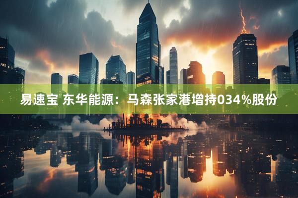 易速宝 东华能源：马森张家港增持034%股份